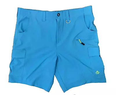 Loco Skailz Short's Men's Size 42 Fishing Performance Blue Stretch • $14.99