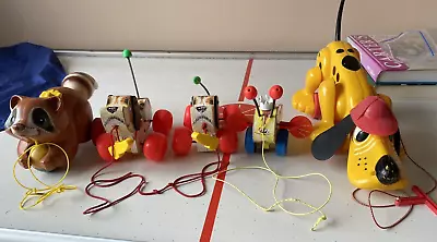 Toys Vintage Pull-alongs Fisher-price & Playskool Roly-polysnoopy-2bee Ps Dog • $45