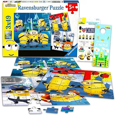 Ravensburger Funny Minions Jigsaw Puzzle 3 Pack Bundle Set For Kids - 05082 • $13.75