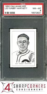 1950 Callahan Hall Of Fame Leo Gabby Hartnett Psa 8 Set Break • $0.99