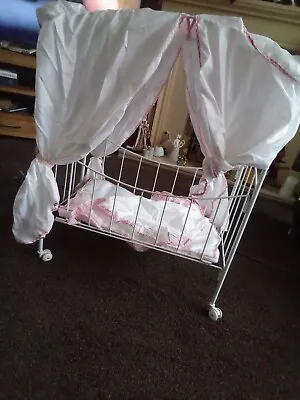 Baby Annabell Vintage Kids Toy With Cot Collectable With Drapes And Cover • £22