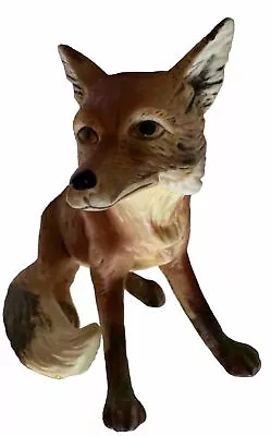 Vintage Rare Porcelain Red Fox Figure 4 Inch • $10
