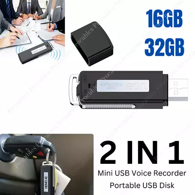  BUG USB Voice Activated Recorder Digital Mini Audio Listening Device Dictaphone • $16.12