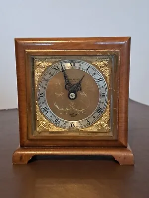 Mappin And Webb Walnut Cased Clock By 'elliott' • $68.45