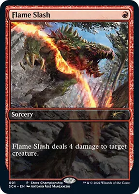 Flame Slash - Store Championships 2022 X4 NM Magic The Gathering 4x Promo MTG • $5.75