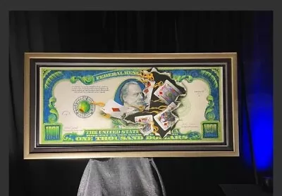 Michael Godard Original $1000 Bill Royal Flush • $61999