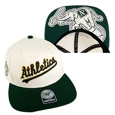 Oakland As Athletics Baseball Cap Hat '47 Script Snapback Cream Stomper Rare • $38