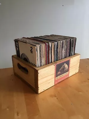 7 Inch Vinyl Record Storage Box HMV Singles Case. Choice Of Labels • £25