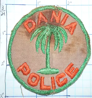 Florida Dania Police Dept Vintage Round Patch • $8