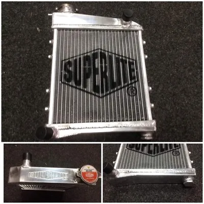 Classic Mini Superlite Alloy Radiator 1959-92 2 Core Side Mounted Carb Sup-radmm • £92.95