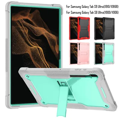 Case For Samsung Galaxy Tab S9 Ultra/ S8 Ultra Tablet 14.6'' Rugged Armor Cover • £17.42