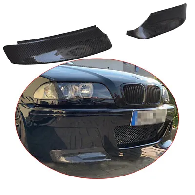 Carbon Fibre For BMW 3 Series E46 M3 1998-06 Front Bumper Splitters Lip Spoiler • $179.55