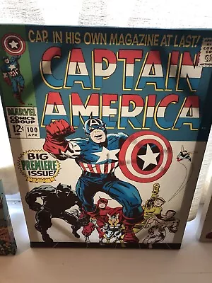 Marvel Comics- Captain America Canvas Vintage • £27