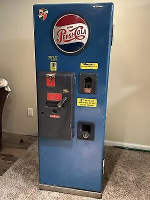 Pepsi Cola Sure Vend P47 Soda Vending Machine Vintage Late 1950 Early 1960 Works • $4500