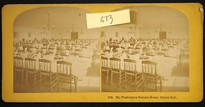 Mt Washington Summit House Dining Hall NH Stereoview #1790 KILBURN - BL673 • $7.96