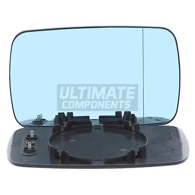 Wing Mirror Glass BMW E36 Saloon 1991-2000 Blue Aspherical Heated Drivers Side • $17.62