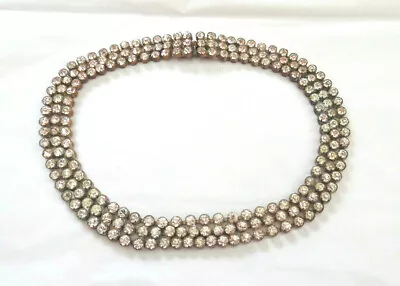 Czecho Vintage 50's Rhinestone Choker Necklace  • $39