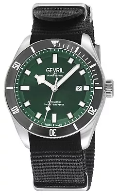 Gevril Men's 48606N Yorkville Swiss Automatic Sellita SW200 Canvas Date Watch • $549