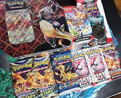 Pokémon TCG Sealed 18 Pack CHARIZARD Lot XY EVOLUTIONS PALDEAN FATES 151 Shining • $98.85