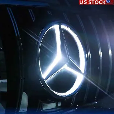 Illuminated Car Led Front Badge Star Emblem Logo Light For Mercedes Benz C300 • $29.98