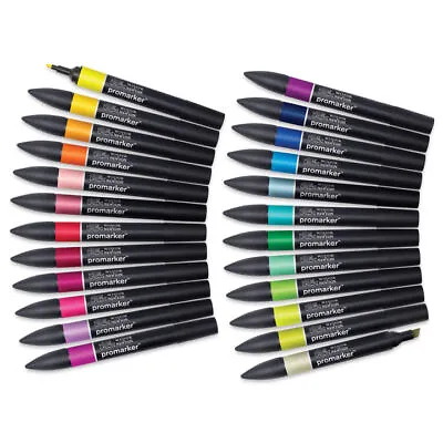 Winsor & Newton Designers Promarker Twin-Tip Graphic Marker Pens 189 Colours Art • £3.91