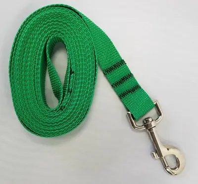 Kelly Green Dog Leash Long Obedience Foot Feet Training Lead 6' 15' • $6.50