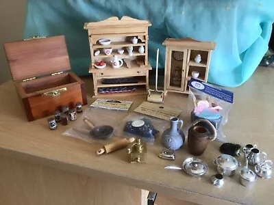 £14.50 • Buy 1:12 Scale Dolls House Kitchen Furniture+ Lots Of  Accessories (many New)