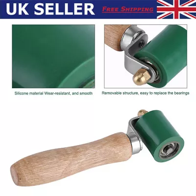 40mm Silicone Seam Hand Pressure Roller Flat For Hot Air Heating Welding Green  • £13.29