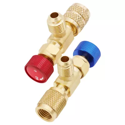  2 Pcs Air Conditioning Safety Valve The Refrigerant Switch Adapter • $14.78