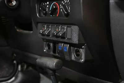 Jeep Wrangler TJ - LJ Stepped Switch Panel Fits 6 OEM 4 Carling Switches • $145.32