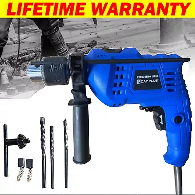 Hammer Drill Rotary Handle 360° Rotating Variable Speed 0-3000 RPM Masonry Tool • £17.30