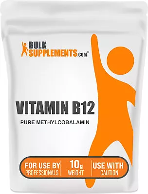 BulkSupplements Vitamin B12 (Pure Methylcobalamin) Powder 10g  • $49.96