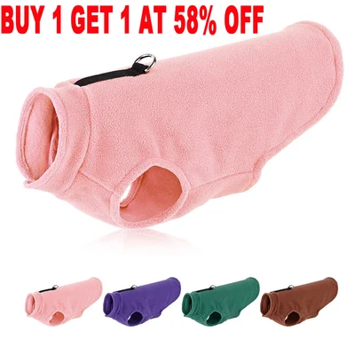 £3.79 • Buy Pet Dog Warm Coat Fleece Jacket Jumper Sweater Winter Clothes Puppy Vest Outfit