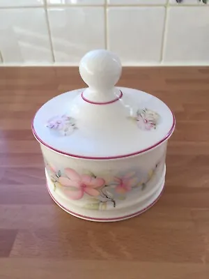 Vintage James Kent Old Foley Floral Design China Trinket Pot Cracked Lid • £1.50