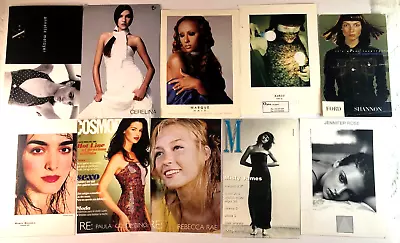 Various Model Agency Comp Cards - 1990's Lot Of 10  - Fashion Collectible Women • $24.95