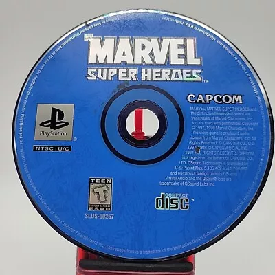 Marvel Super Heroes (Sony PlayStation 1 1997)  PS1 Disc Only TESTED! • $34.99