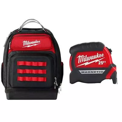 Milwaukee Tool Bags Ultimate Jobsite Backpack W/ Compact Magnetic Tape Measure • $115.56