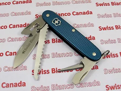 Swiss Bianco Exclusive Victorinox Farmer Teal Alox Swiss Army Knife • $277.11