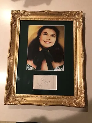 Vivien Leigh Autograph With Photograph - Framed • $4200