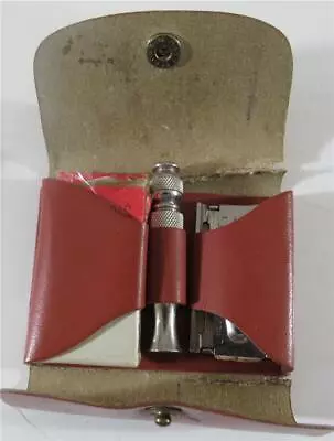 Vintage 1966 New Old Stock Gillette L 2 Travel Razor & Blade In Austria Case • $9.95