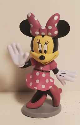 Disney Minnie Mouse Polka Dot Outfit Cute Pose Pvc Figure Cake Topper Figurine • $4.99