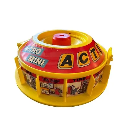 Vintage Micro Machine Mini Action Garage W/21 Assorted Mini Vintage Cars. • $75