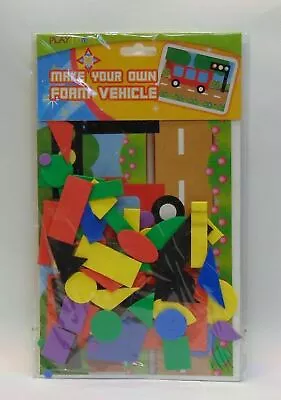 Playhouse Make Your Own Foam Vehicles Kids Crafts Bus Train Helicopter Tractor • $4.97