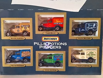 Vintage Matchbox Pills Potions And Powders Gift Set NIB 6 Cars • $9.99