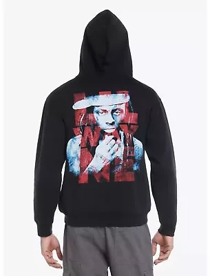 Lil Wayne Men's Official Merchandise Portrait Full Zip Black Hoodie Sweatshirt • $39.99