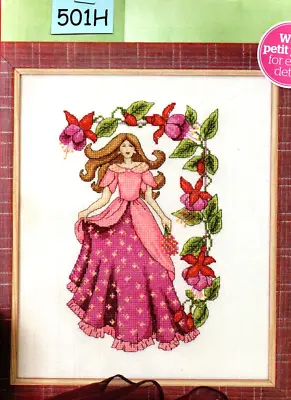 Cross Stitch Chart Fuchsia Beauty - Lady (501h) • £1.35