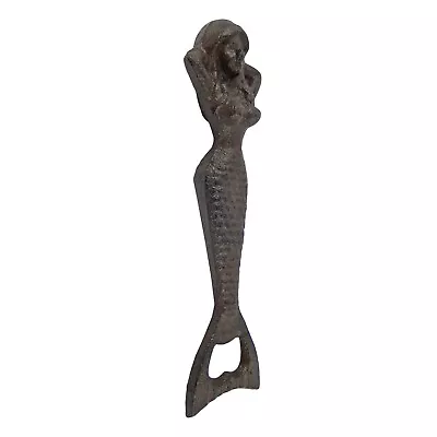 Mermaid Tail Bottle Opener Hand Held Cast Iron Nautical Antique Style  7 Inch • $14.95