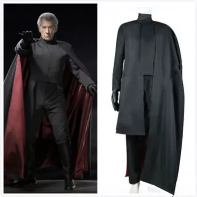 $76 • Buy X-Men 2000 Film Magneto Cosplay Costume Full Set Outfit Handmade[Free Shipping ]