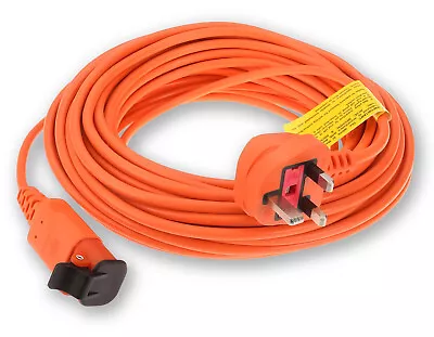 Flymo Lawnmower Mains Power Cable Cord Lead Flex And Wall Plug 15 Metres Long • £16.99