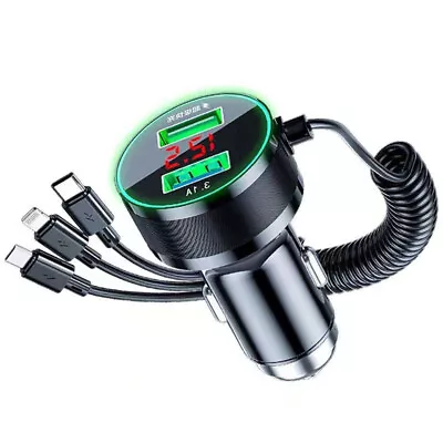 USB Car Charger Adapter 150W Fast Charging With Cable For Smartphone Universal • $13.40